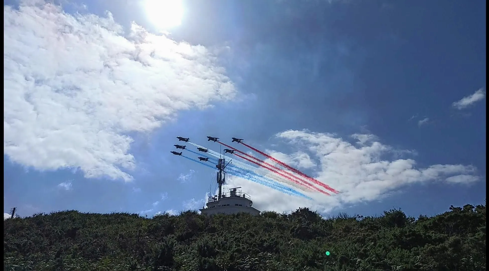 La formation juste au-dessus du sémaphore